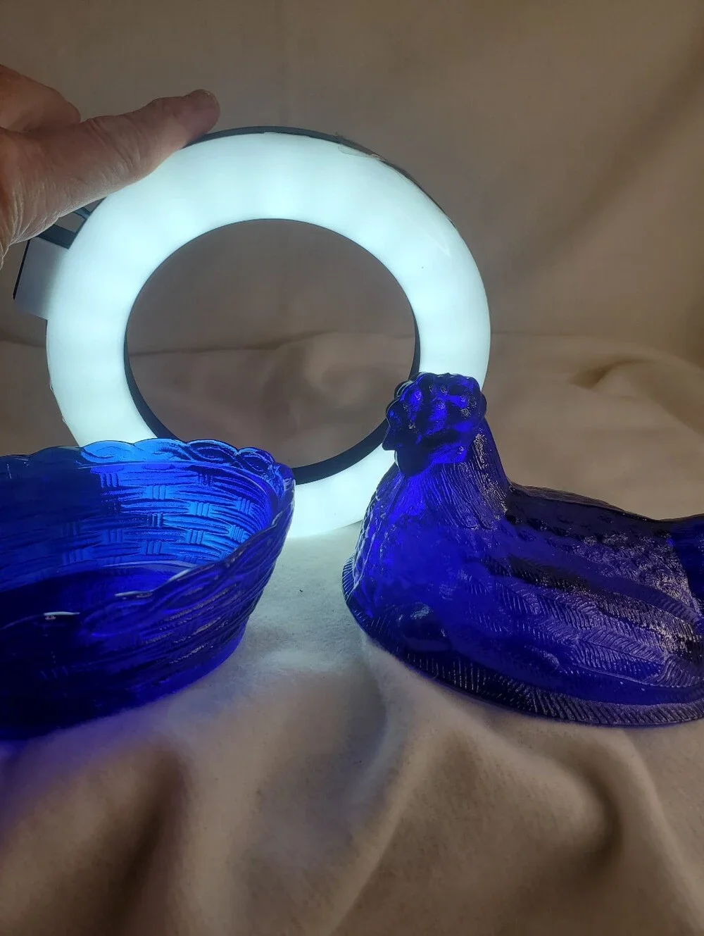 Vintage 1950s Indiana Cobalt Blue Glass 